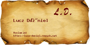 Lucz Dániel névjegykártya