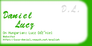 daniel lucz business card